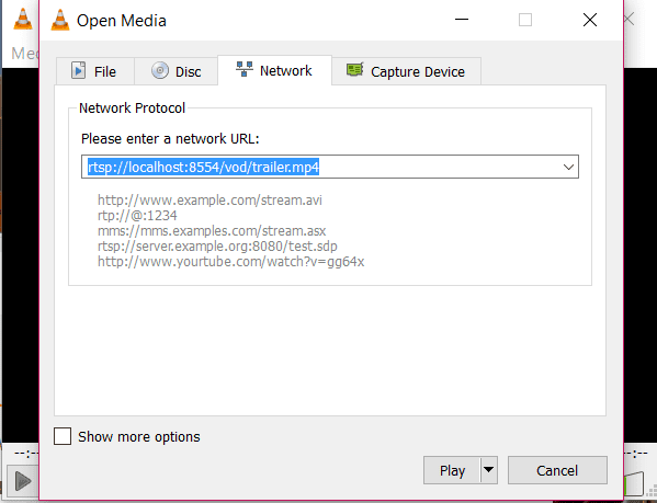 SETTING PLAYBACK URL