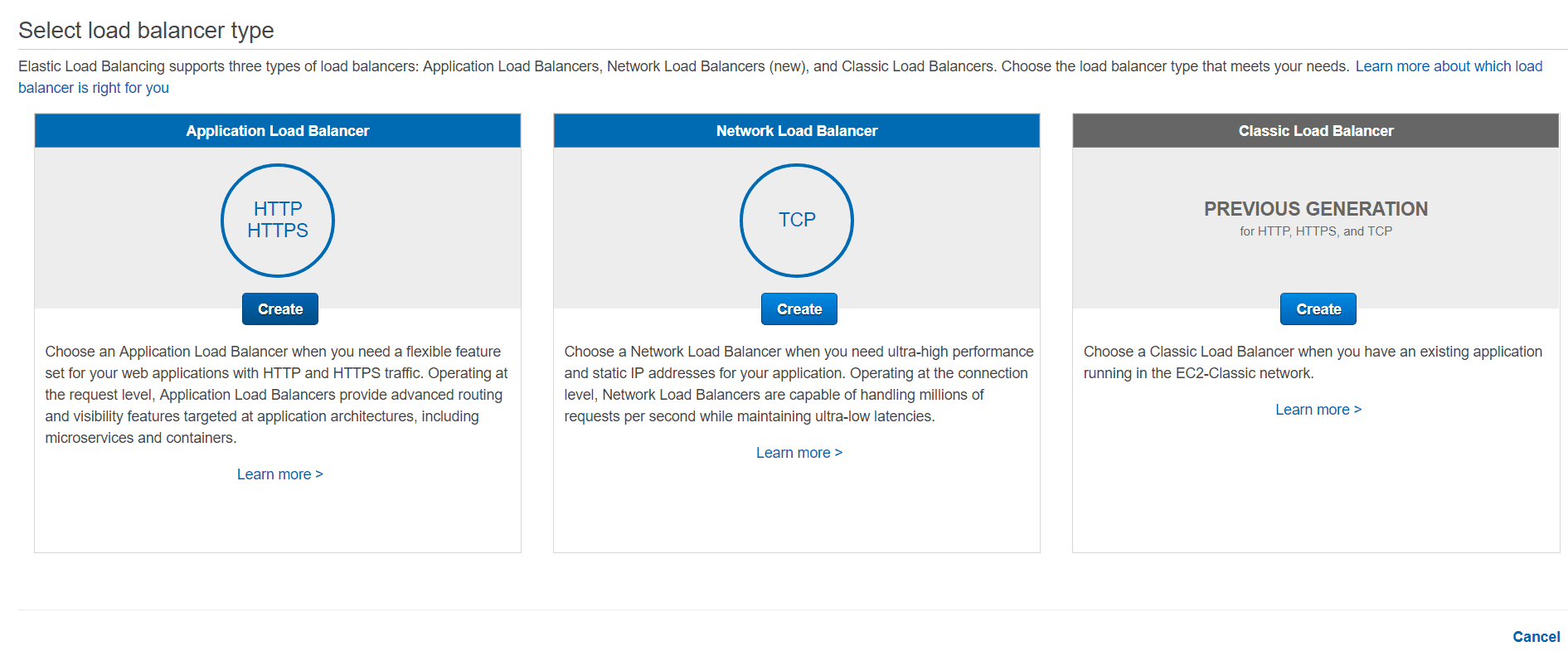 Select load balancer