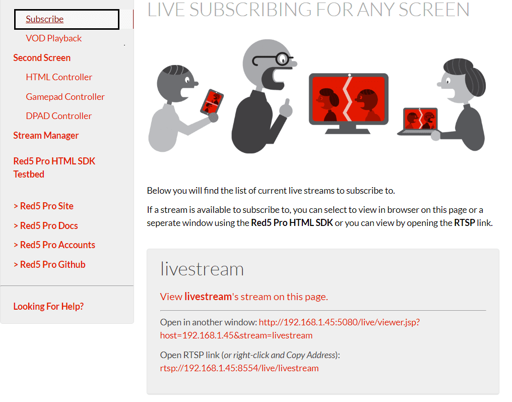 Viewing streams
