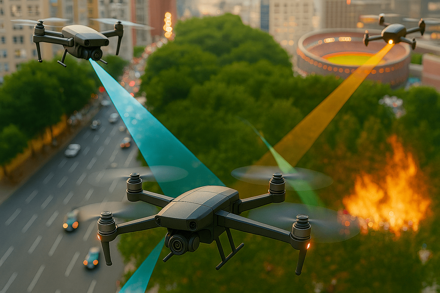 different situations where live streaming from drone can be useful