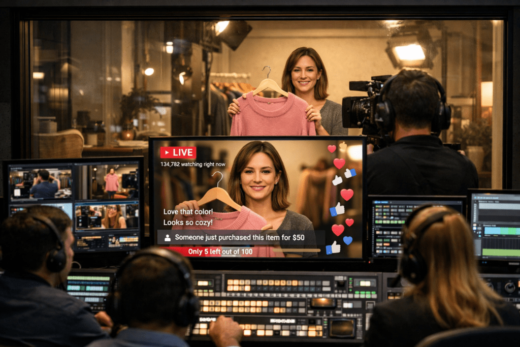 Real-Time Data Streaming for Live Commerce Video