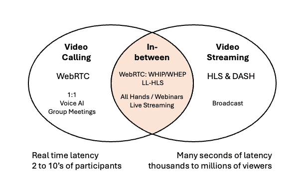 the gap between video calling and live streaming